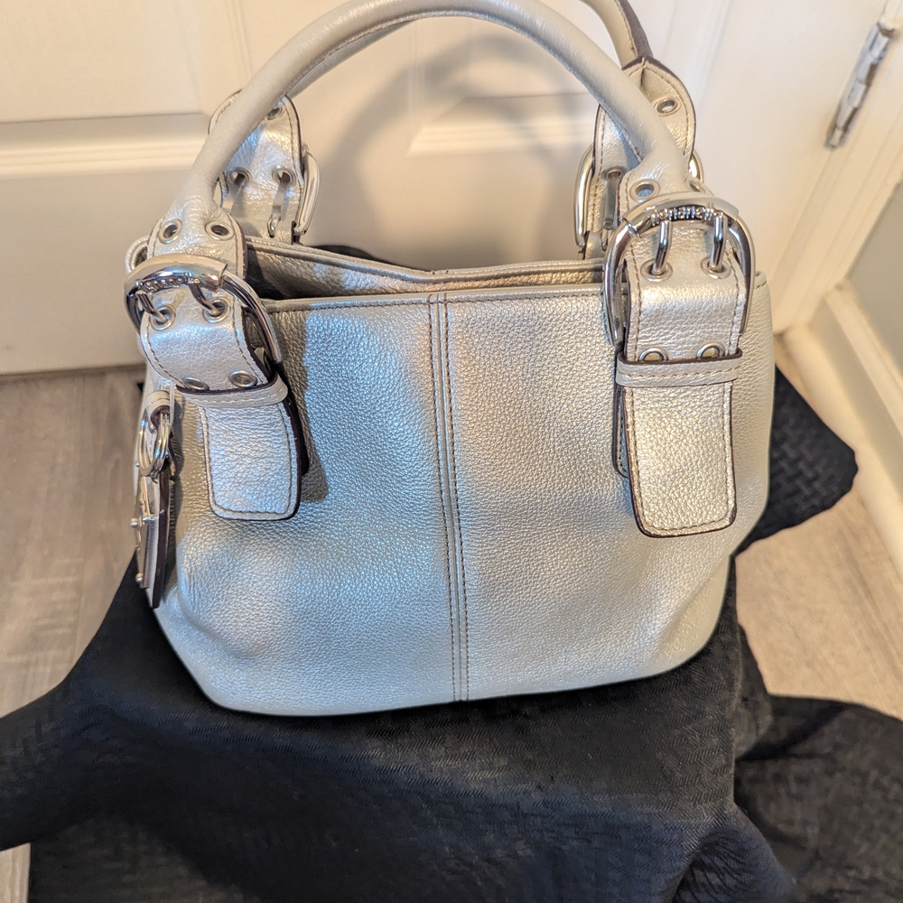 Tignanello Silver Mini Bag With Structured Design - image 4